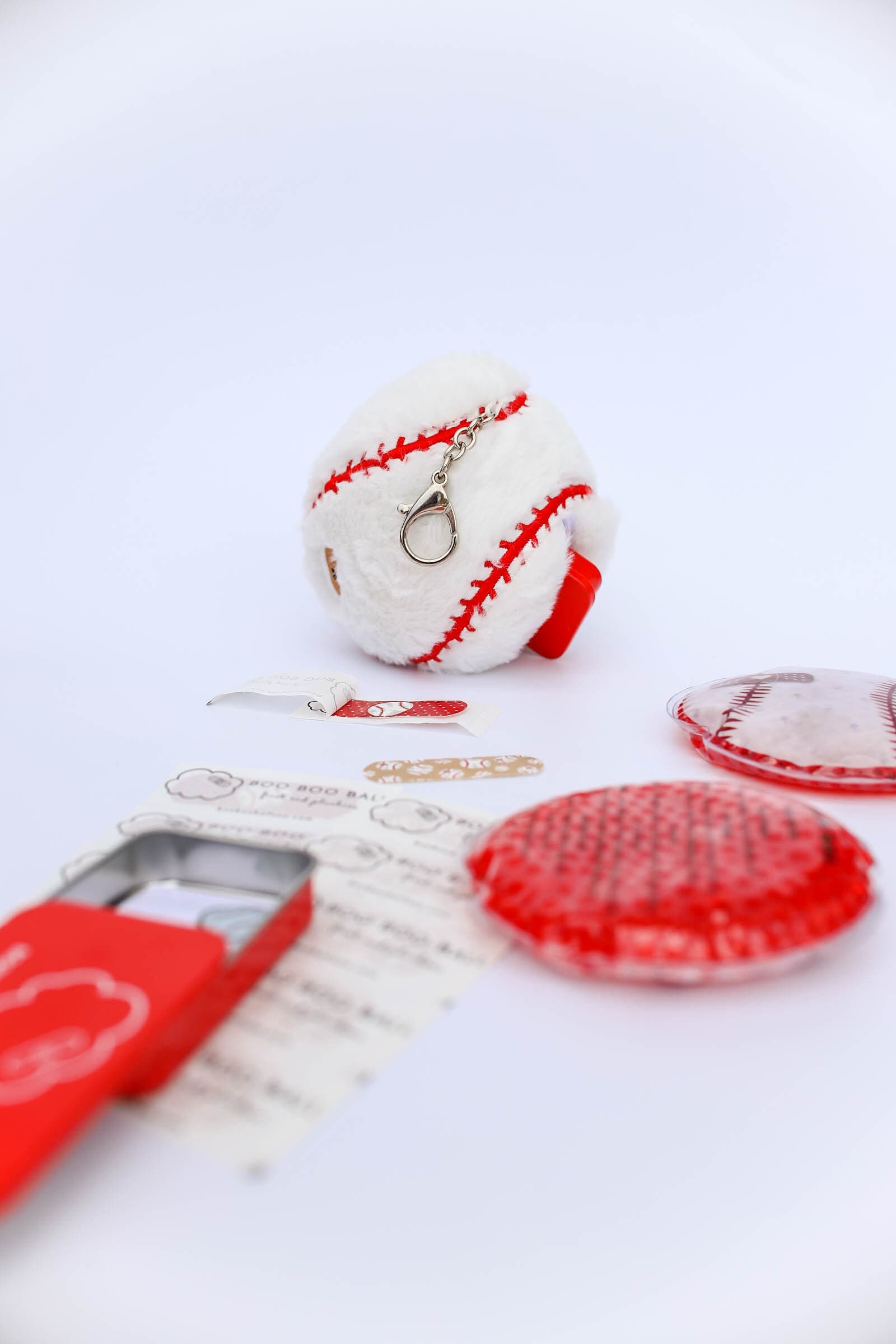 Cheer Pom Pom Keychain - Cute First Aid Kit Keychain